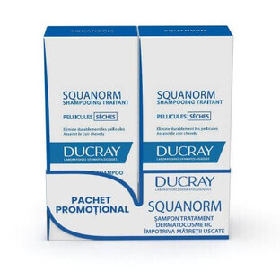 Anti dry dandruff shampoo pack Squanorm 2x200 ml, Ducray