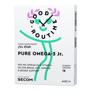 Pure Omega-3 Jr, 18 jellies, Secom