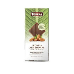 Milk chocolate with almonds, 125 g, Torras