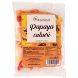 Candied papaya cubes, 100 g, Econatur