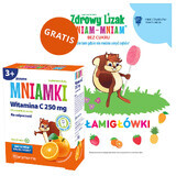 Mniamki Vitamine C 250 mg, plus de 3 ans, goût orange, 60 comprimés + puzzle gratuit + livret de puzzle gratuit