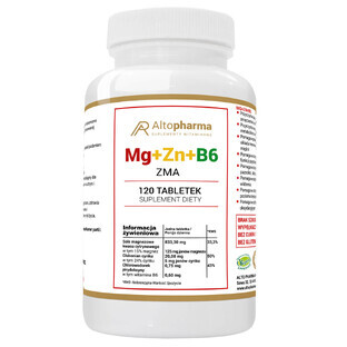 AltoPharma Magnesio + Zinco + Vitamina B6, 120 compresse