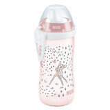 NUK Kiddy Cup, Trinklernbecher mit fester Tülle und Clip, Bambi, ab 12 Monaten, 300 ml