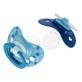 NUK Signature, pacifier, silicone, anatomic, blue, 6-18 months, 2 pieces