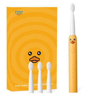 Elektrische tandenborstel voor kinderen + 4 reserve opzetborstels J20C, Oranje, JTF