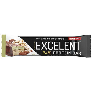 Nutrend Excelent double almond + pistachio bar with pistachios 85 g