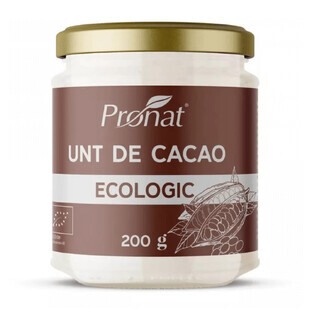 Unt de cacao bio, 200 g, Pronat