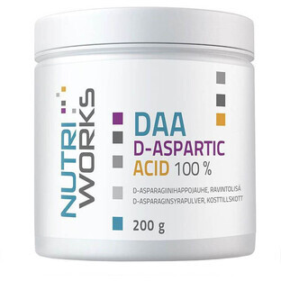 NutriWorks DAA Zuur D-Aspartic 200 g