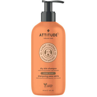 Șampon natural Attitude Furry Friends pentru animale de companie - pentru păr uscat 473 ml
