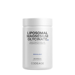 Magneziu bisglicinat lipozomal cu bioperine Codeage, 120 capsule, GNC