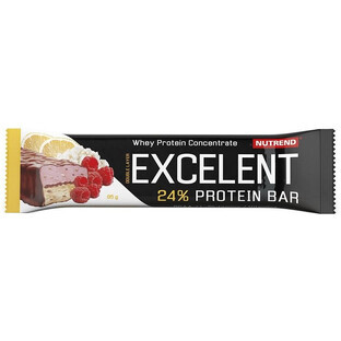 Nutrend EXCELENT BAR DOUBLE lemon+cottage cheese+raspberry with cranberries 85 g