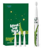 Spazzolino elettrico per bambini + 4 testine di ricambio J20C, verde, JTF