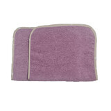Set of 2 cotton towels, 30 x 50 cm, Lila, 2 pieces, Kreis