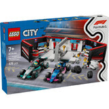 F1 garage and Mercedes AMG and Alpine cars, 60444, + 7 years, Lego
