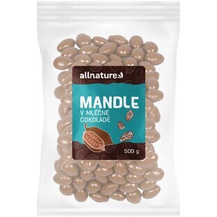 Allnature Milk Migdale acoperite cu ciocolată 500 g