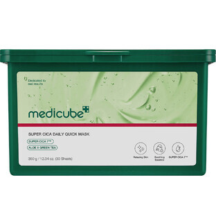 Masques de visage Daily Quick Super Cica, 30 pièces, Medicube