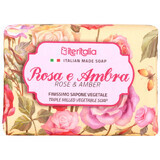 Rose and Amber Soap, 125 g, Iteritalia