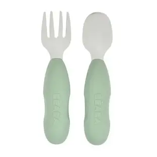 Set tacamuri inox, + 10 luni,Sage Green, 2 bucati, Beaba