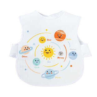 Large absorbent bib, Solar Sistem, 1 pc, Sevi Bebe