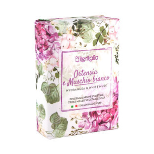 Hortensia en witte muskus zeep, 125 g, Iteritalia