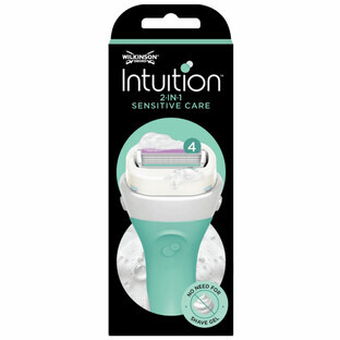 Rasoir Intuition Sensitive 4-lames avec savon hydratant, 1 pièce, Wilkinson