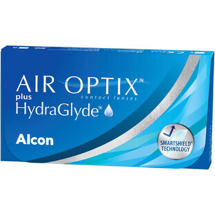 Air Optix Plus HydraGlyde 8.6, lenti a contatto, 30 giorni, -3.75, 6 pz.