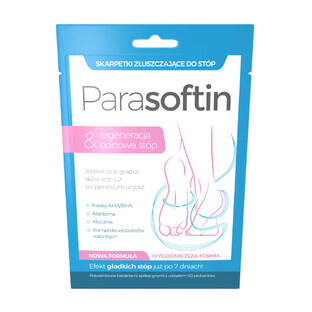 Parasoftin Rigenerazione e Rinnovamento, calzini esfolianti per i piedi, 1 paio