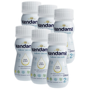 Kendamil 2, lait de suite prêt à boire, à partir de 6 mois, 6 x 250 ml