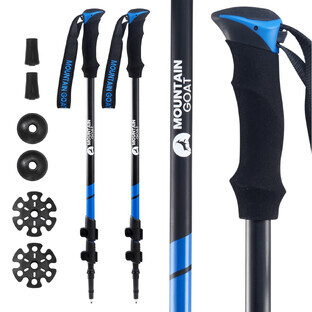 4Fizjo PEAK+, trekking poles, blue, 2 pieces