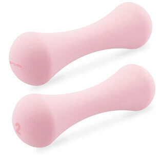 Spokey Bone, dumbbells, pink, 2 kg, 2 pieces