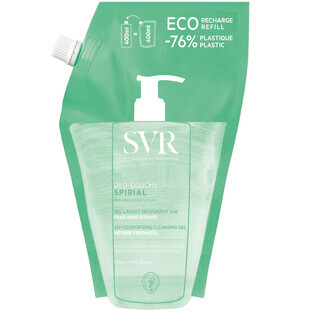 SVR Spirial Deo-Douche, gel de duș deodorant pentru corp, rezervă, 400 ml