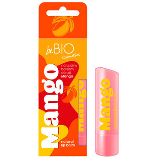 beBIO Cosmetics, baume à lèvres naturel, mangue, 5 g