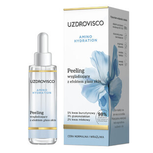 Uzdrovisco Amino Hydration, gladmakende scrub met glashuideffect, 30 ml