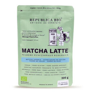 Matcha Latte eco Matcha poeder, 200 g, Republica Bio