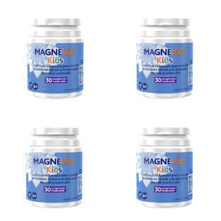 MagneVie Kids, 70 mg magnesium + 0.6 mg vitamin B6, nervous system and concentration, 4x30 chewable tablets​​​​​​​​