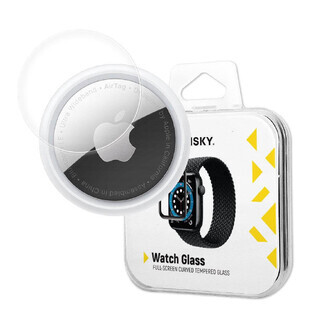 Wozinsky horlogeglas hybride glas voor AirTag zwart