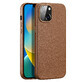 Dux Ducis Grit étui en cuir pour iPhone 14 Plus élégante housse en similicuir (compatible avec MagSafe) marron