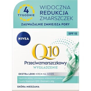 Nivea Q10 Smoothing Anti-wrinkle extra light day cream SPF15, 50 ml