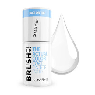 BrushUp! The Actual Color Coat On Top Glossy Hybrid Glassed-in, 5 g