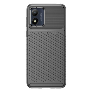Thunder Case Motorola Moto E13 Silikon gepanzert Fall schwarz