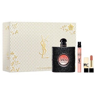 Yves Saint Laurent Black Opium Pour Femme Set Eau de Parfum, 90 ml + Eau de Parfum, 10 ml + Lipstick