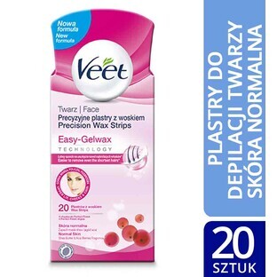 Tranches de cire épilatoire Veet, 20 pièces