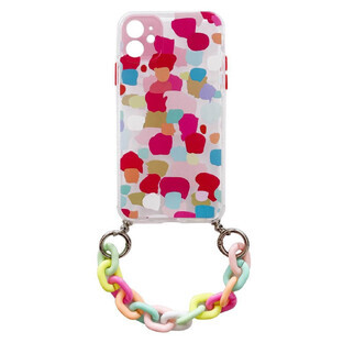 Color Chain Case gel elastic chain pendant case for Samsung Galaxy A32 5G multicolor (2)