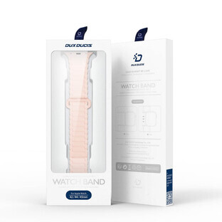 Dux Ducis Strap (Armor Version) Apple Watch Ultra, SE, 9, 8, 7, 6, 5, 4, 3, 2, 1 (49, 45, 44, 42 mm) Silikon-Magnetband-Armband rosa-lila