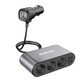 Dudao caricatore per auto 2x USB / 3x presa accendisigari splitter nero (R1Pro nero)