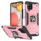 Wozinsky Ring Armor armored hybrid case cover + magnetic holder Samsung Galaxy A42 5G pink