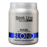 Stapiz Sleek Line Mască blondă cu mătase pentru păr blond pentru o nuanță de platină, 1000ml