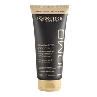 L Erboristica Uomo Classic energieke en verkwikkende 2-in-1 douchegel, 200 ml