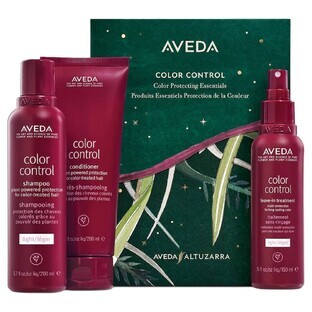 Set Aveda Color Control Șampon de păr ușor, 200 ml + Balsam de păr, 200 ml + Balsam fără clătire, 150 ml
