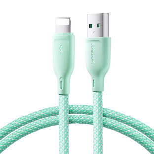 Joyroom Multi-Color Series S-A34 Cablu USB-A / Lightning 3A 1m - verde